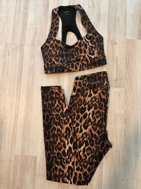 Olen Leopard Print Activewear Set | Size Small